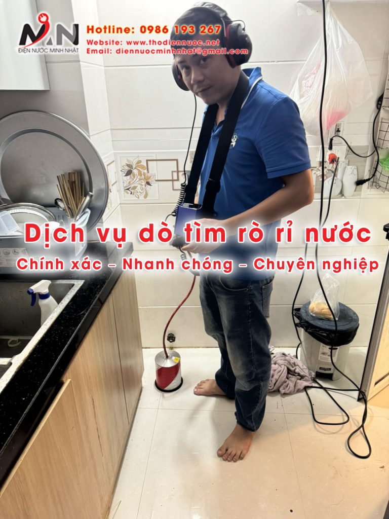 Dịch vụ dò tìm rò rỉ nước, siêu âm đường ống nước giá rẻ