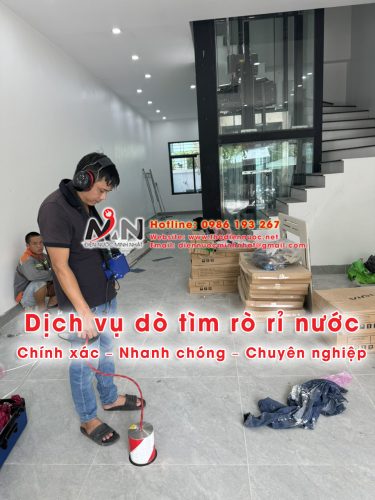 Dịch vụ siêu âm nước rò rỉ, dò tìm đường ống nước bể giá rẻ