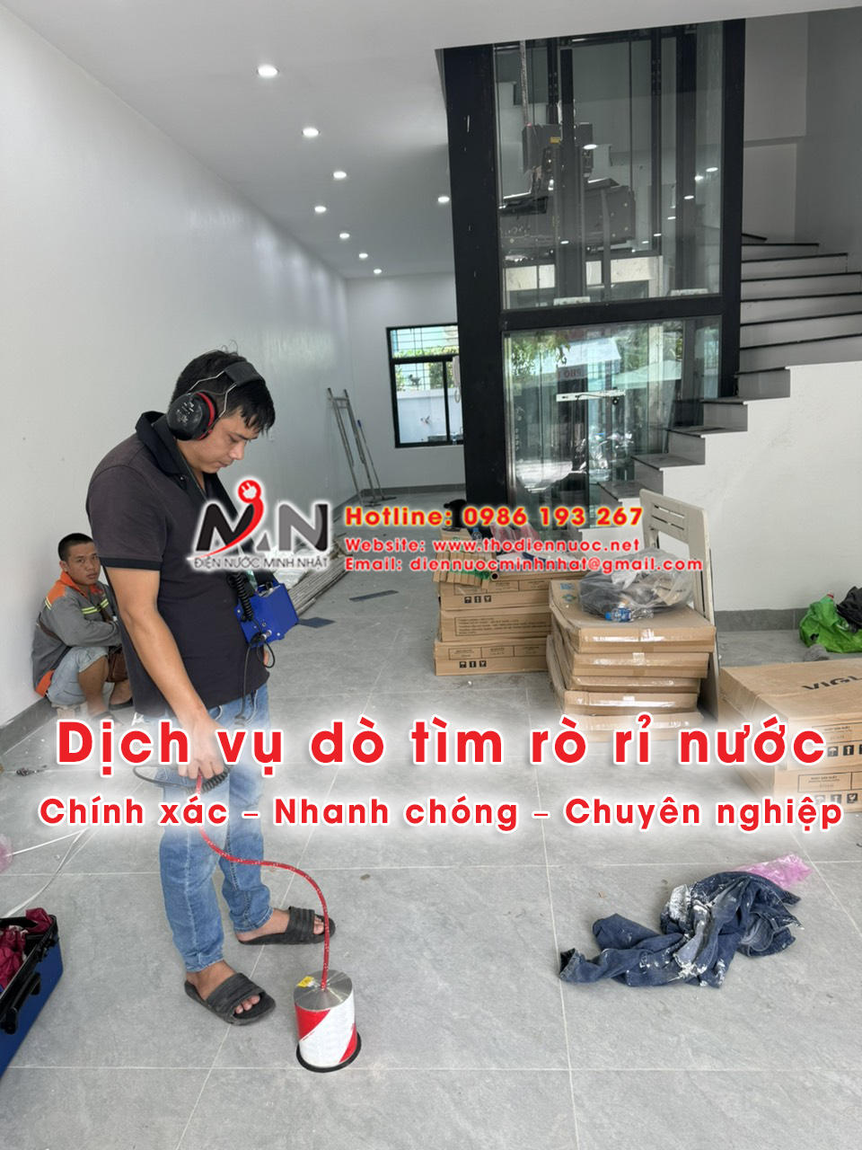 Dịch Vụ Siêu Âm Nước Rò Rỉ, Dò đường ống nước bể Ở Vĩnh Phúc