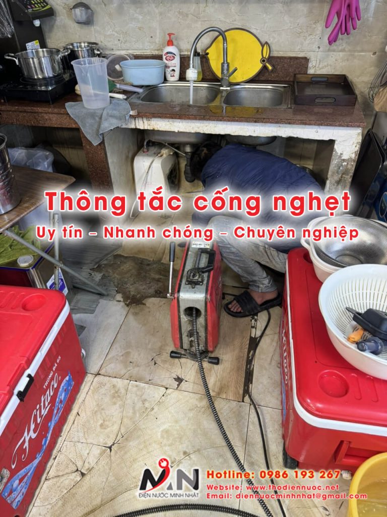 Thợ Thông tắc cống nghẹt giá rẻ