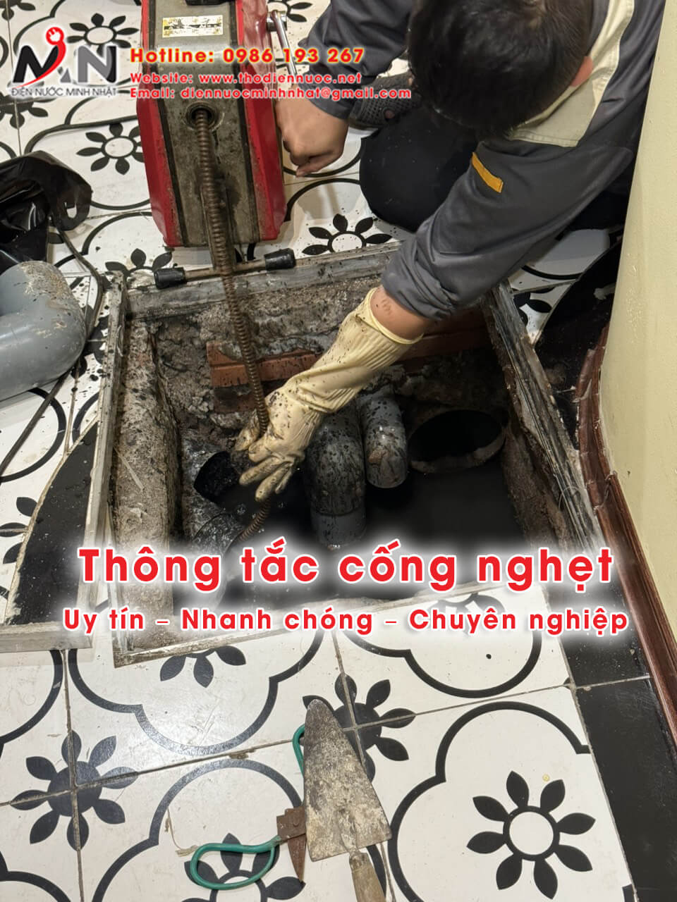 Dịch vụ Thông tắc cống nghẹt tại TPHCM