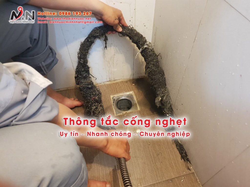 Dịch vụ thông tắc cống nghẹt uy tín, giá rẻ