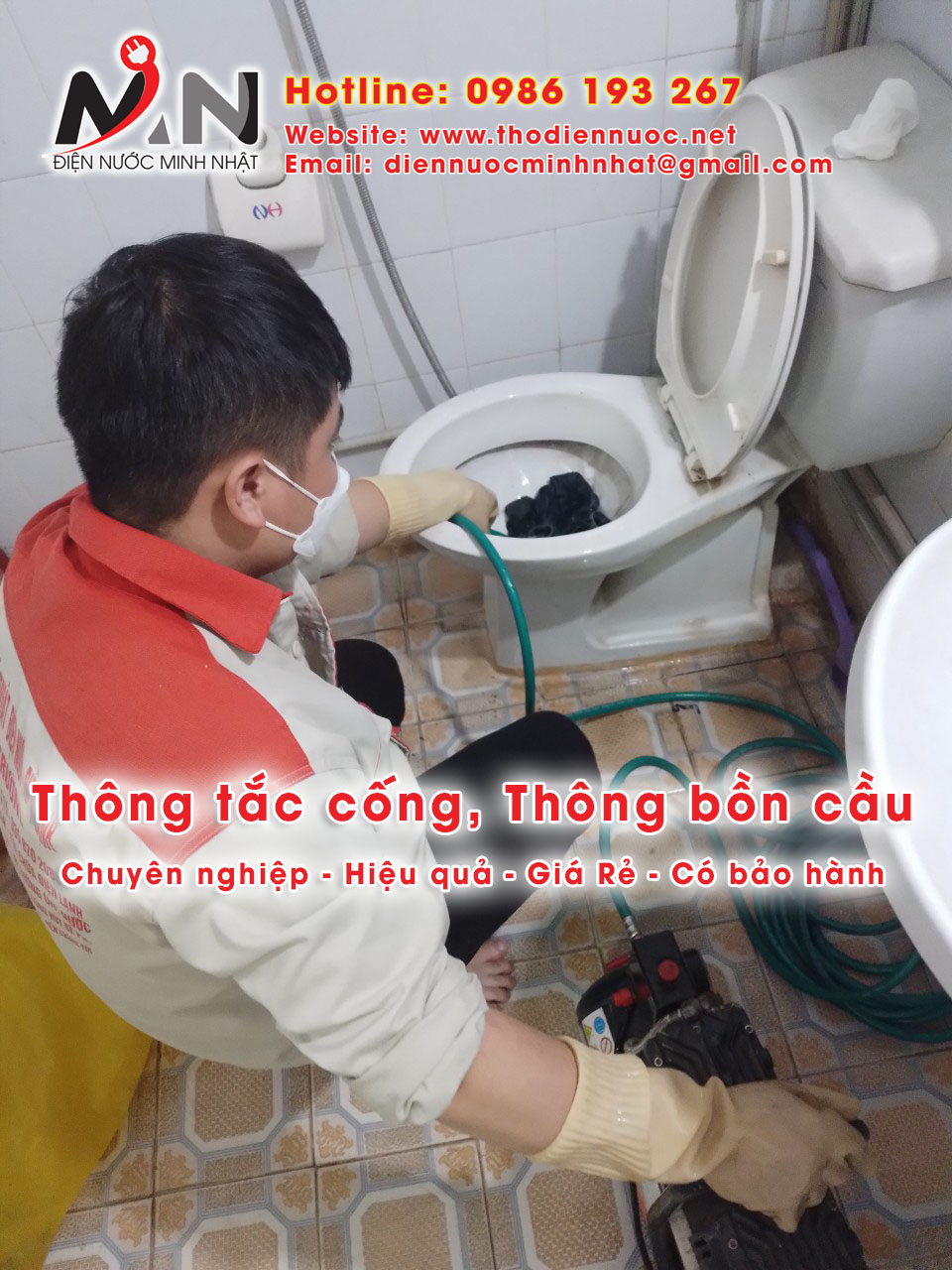 Dịch vụ thông tắc cống, thông bồn cầu nghẹt giá rẻ ở Hà Nội
