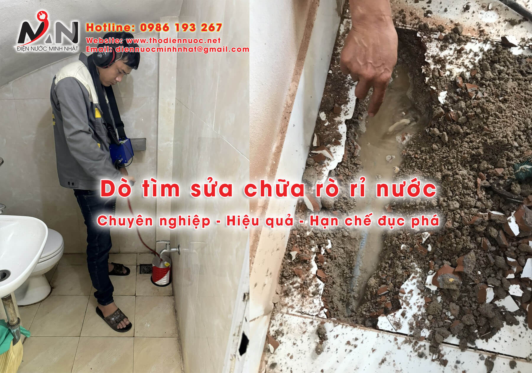 Dịch vụ Dò tìm sửa chữa rò rỉ nước giá rẻ ở Hải Phòng: UY TÍN – CHÍNH XÁC 100% – TIẾT KIỆM CHI PHÍ