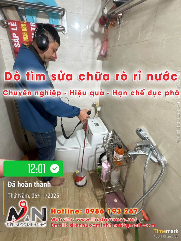 Dịch vụ Dò Tìm Rò Rỉ Nước – Chuyên Nghiệp, Chính Xác 100%, Giá Rẻ