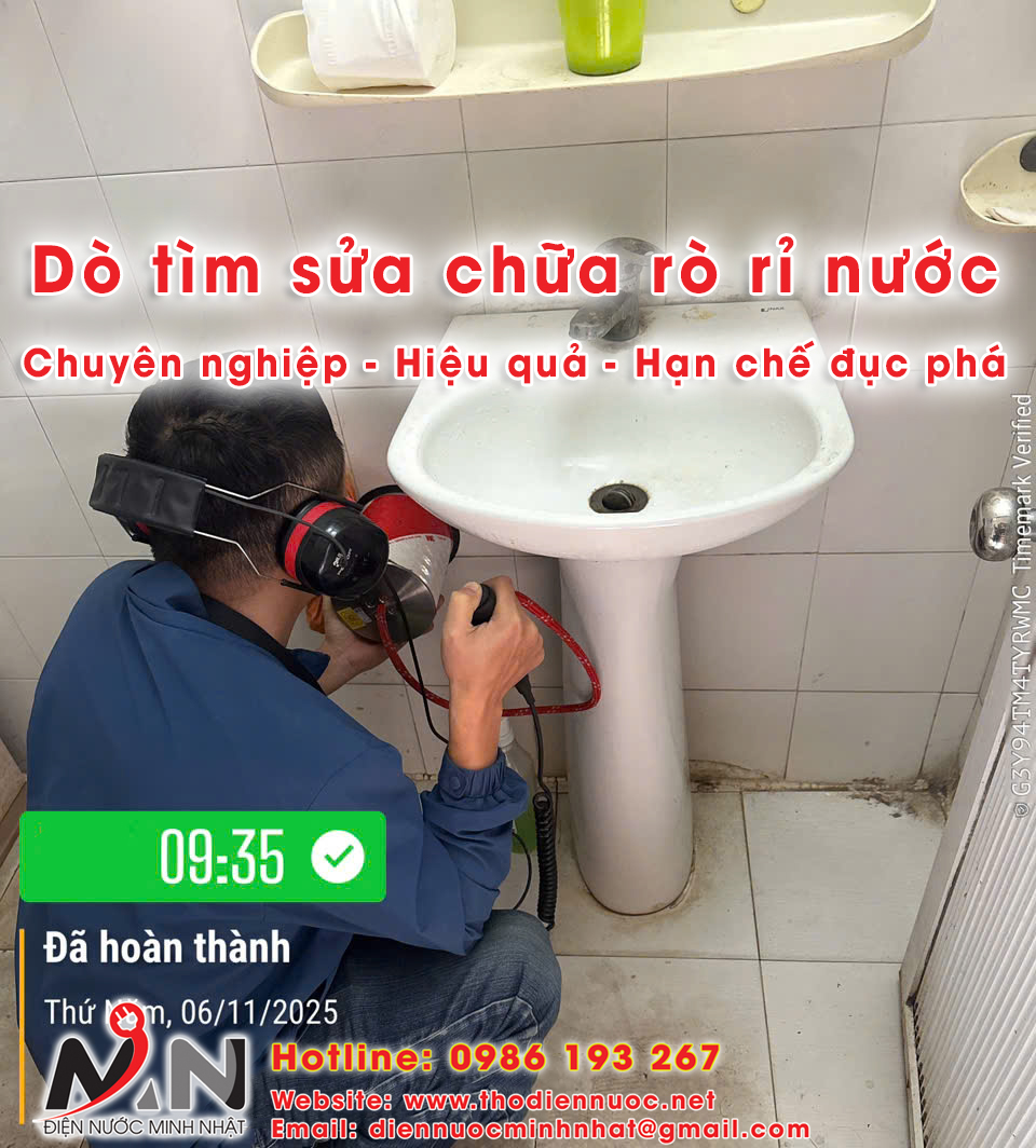 Thợ Dò Tìm Rò Rỉ Nước ở Thủ Đức Gần Đây: Dịch Vụ 24/7, Chính Xác 99%, Không Đục Phá